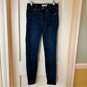 Madewell 9” high rise skinny jeans size 25